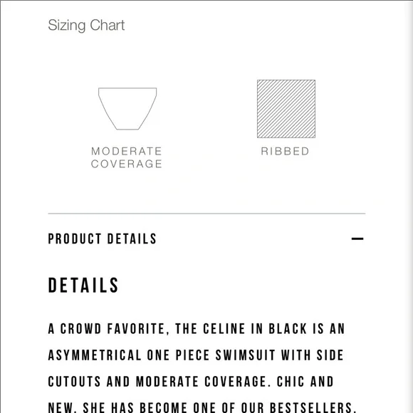 NEW without tags Beach Riot Celine One Piece - Black - Picture 6 of 7